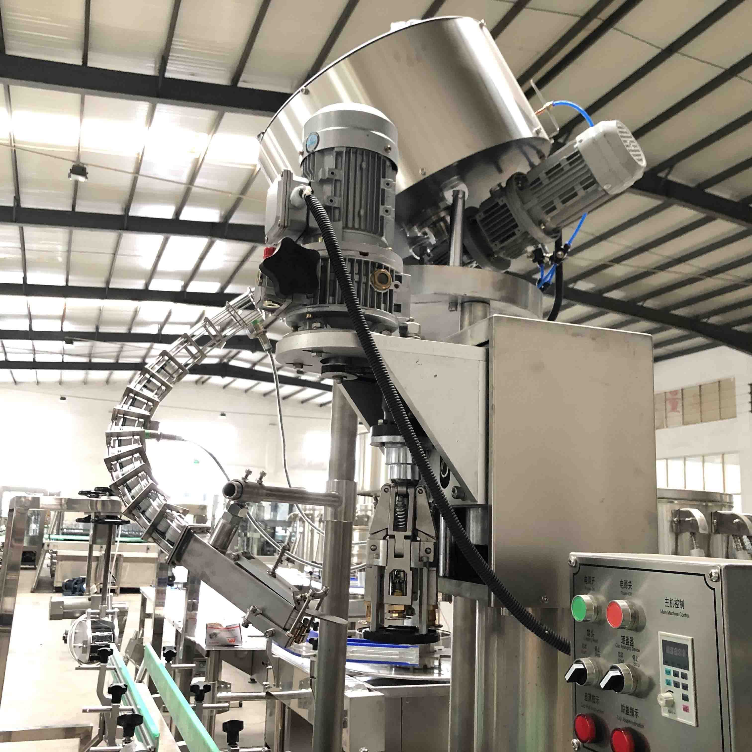 small liquid scale  syrup filling machine production line automatic liquor vodka spirit  bottling machine