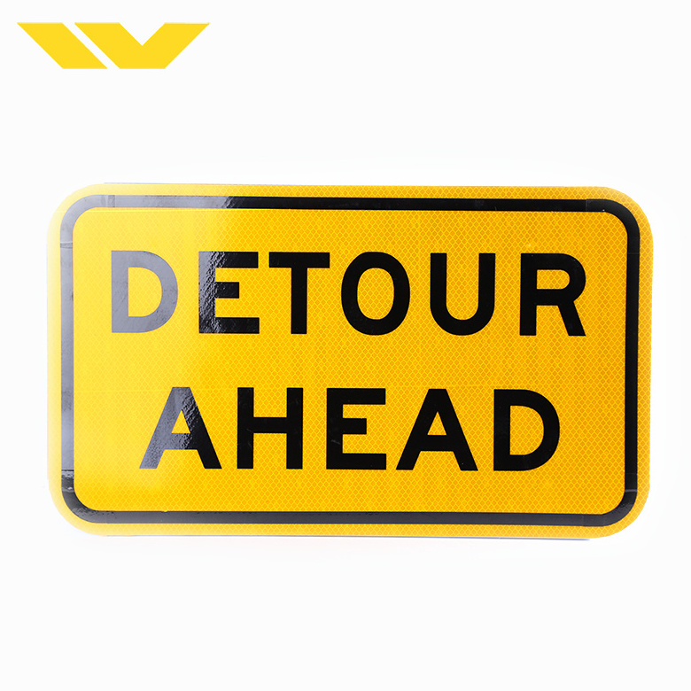 Pedestrian Walking Sign - Triangle Crossing Sign - Reflective Traffic sign board