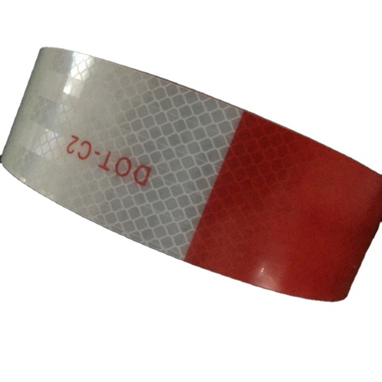 Trade assurance  high reflection red and white dot-c2 dot c2 reflective conspicuity tape