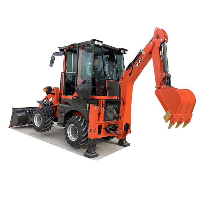 Heavy Machinery Exporter Earth-moving Machinery TBL15-10 4 Wheel Drive Small Mini Backhoe Loader