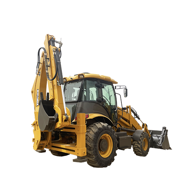 Compact Structure Backhoe Excavator 3 Ton Heavy Duty Backhoe Loader With Different Tires