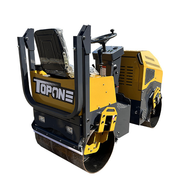 Chinese-made Machinery Road Roller Mini Asphalt Double Drum 1 Ton Road Compactor Roller Price For Sale