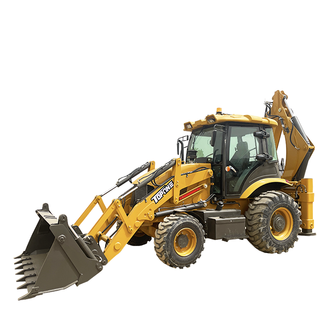 Compact Structure Backhoe Excavator 3 Ton Heavy Duty Backhoe Loader With Different Tires