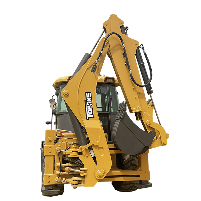 Compact Structure Backhoe Excavator 3 Ton Heavy Duty Backhoe Loader With Different Tires