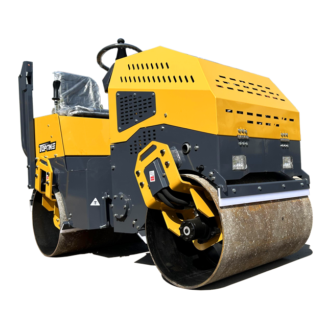 Chinese-made Machinery Road Roller Mini Asphalt Double Drum 1 Ton Road Compactor Roller Price For Sale