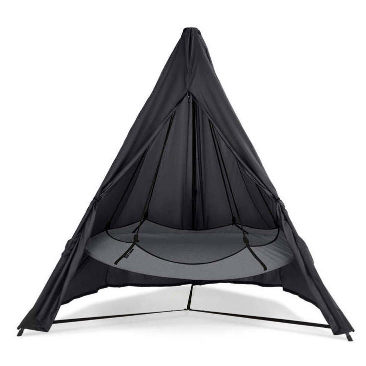 Portable Triangle mosquito net garden hammock tent,  sensory porch garden beach patio hammock swings chair hanging outdoor