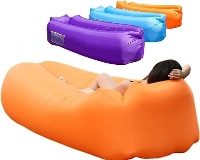 Wholesale Inflatable Lounger air sofa chair summer hotsale outdoor camping portable inflatable bed travel beach lazy sleep Bag