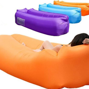 Wholesale Inflatable Lounger air sofa chair summer hotsale outdoor camping portable inflatable bed travel beach lazy sleep Bag