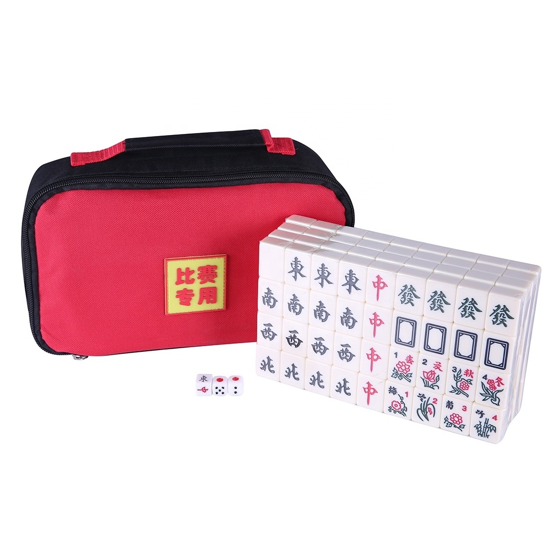 Custom Logo Available Entertainment Fun Family Board Games Gifts Top Travel  Chinese Mahjong with 144 tiltes