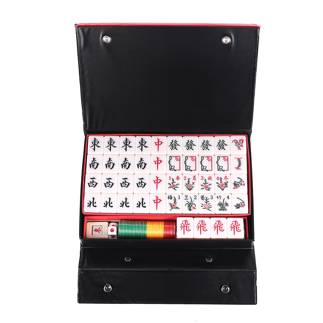 Wholesale red leather box packaging gift hand rub Malaysia Mahjong