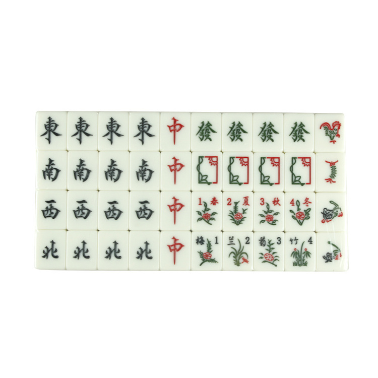 High-quality family four-player board game Melamine Malaysia Mahjong Set