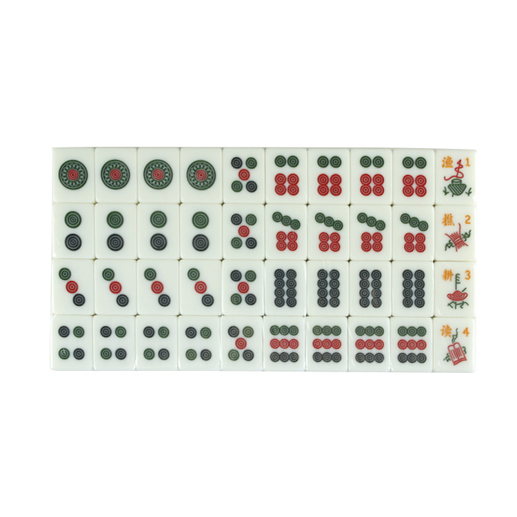 High-quality family four-player board game Melamine Malaysia Mahjong Set