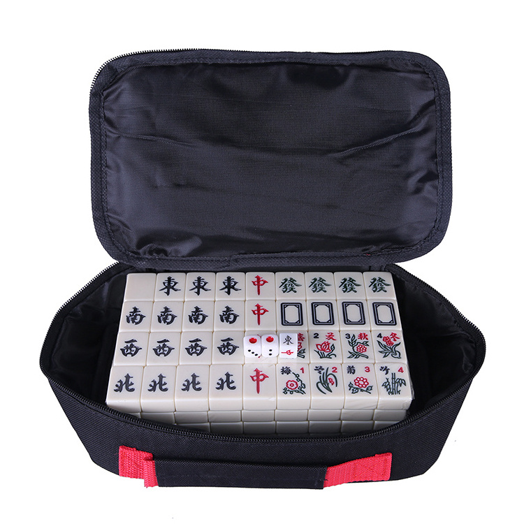 Wholesale portable mini cloth bag travel mahjong set