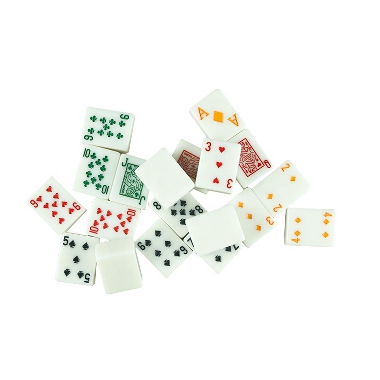 Wholesale Family Game Mahjong in four colors Poker Mahjong set