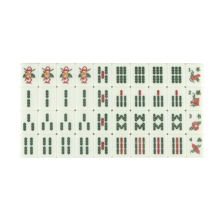 High-quality family four-player board game Melamine Malaysia Mahjong Set