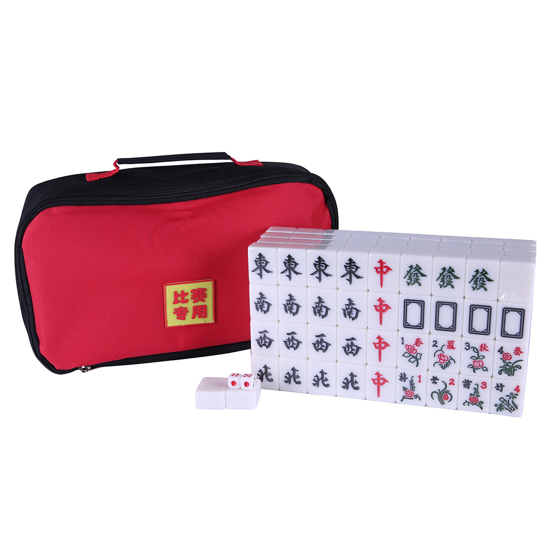 Chinese Mahjong Premium Melamine Imitation Jade Mahjong Set