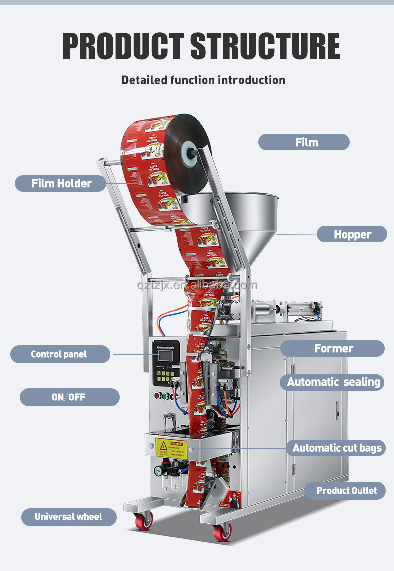 China Shea Butter Soup Packing Machine Molasses Margarine Sauce Yogurt Packaging Machine For Packaged Sauces