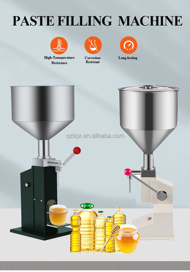 A03 Manual Jam Cream Paste Juice Bottle Filling Machine Toothpaste Lotion Honey Oil Liquid Filling Machine Machinery