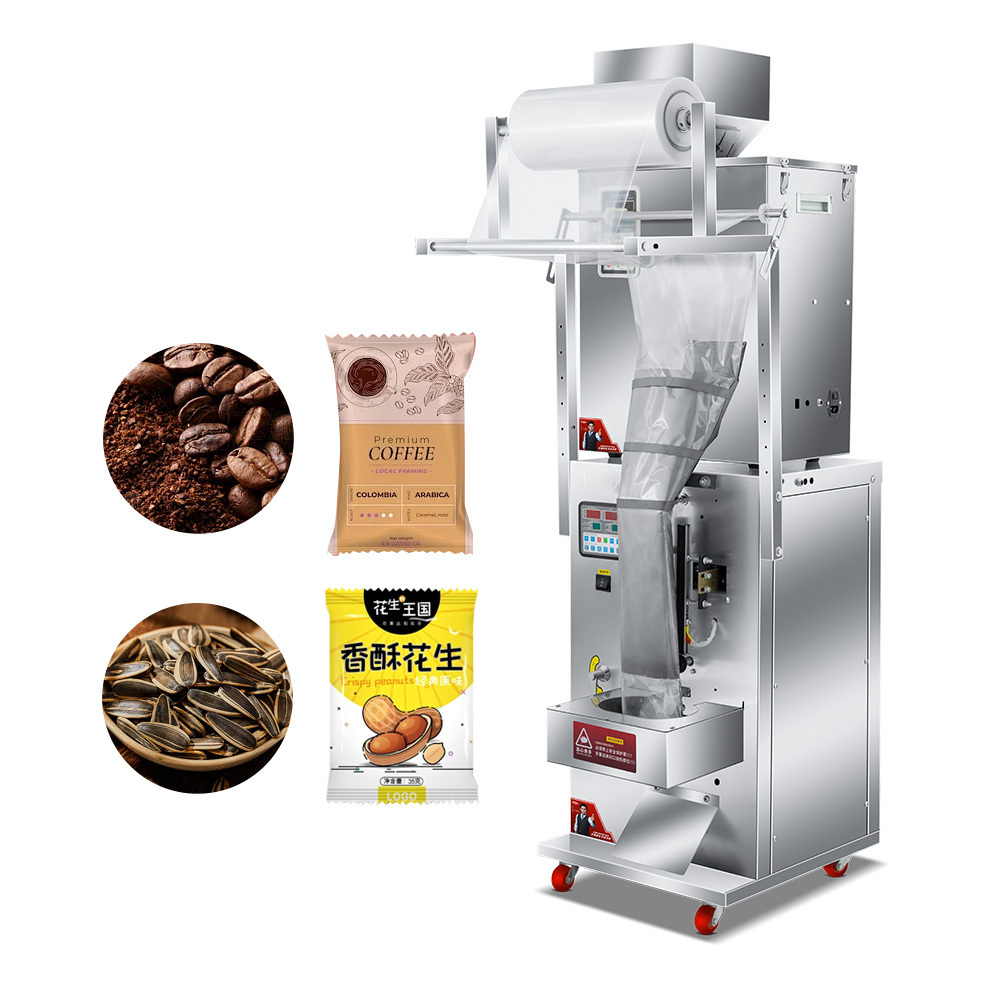 Coffee Bean Pet Food Sunflower Seed Walnut Grain Weigh Filler Packaging Machine Cashew Nuts Granule Flour Packing Machine