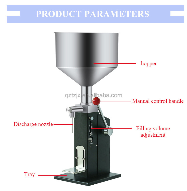 A03 Manual Jam Cream Paste Juice Bottle Filling Machine Toothpaste Lotion Honey Oil Liquid Filling Machine Machinery