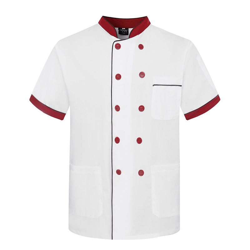 Italian Hotel Fast Food Restaurant Staff Chef Kitchen Uniform Design white chef coat