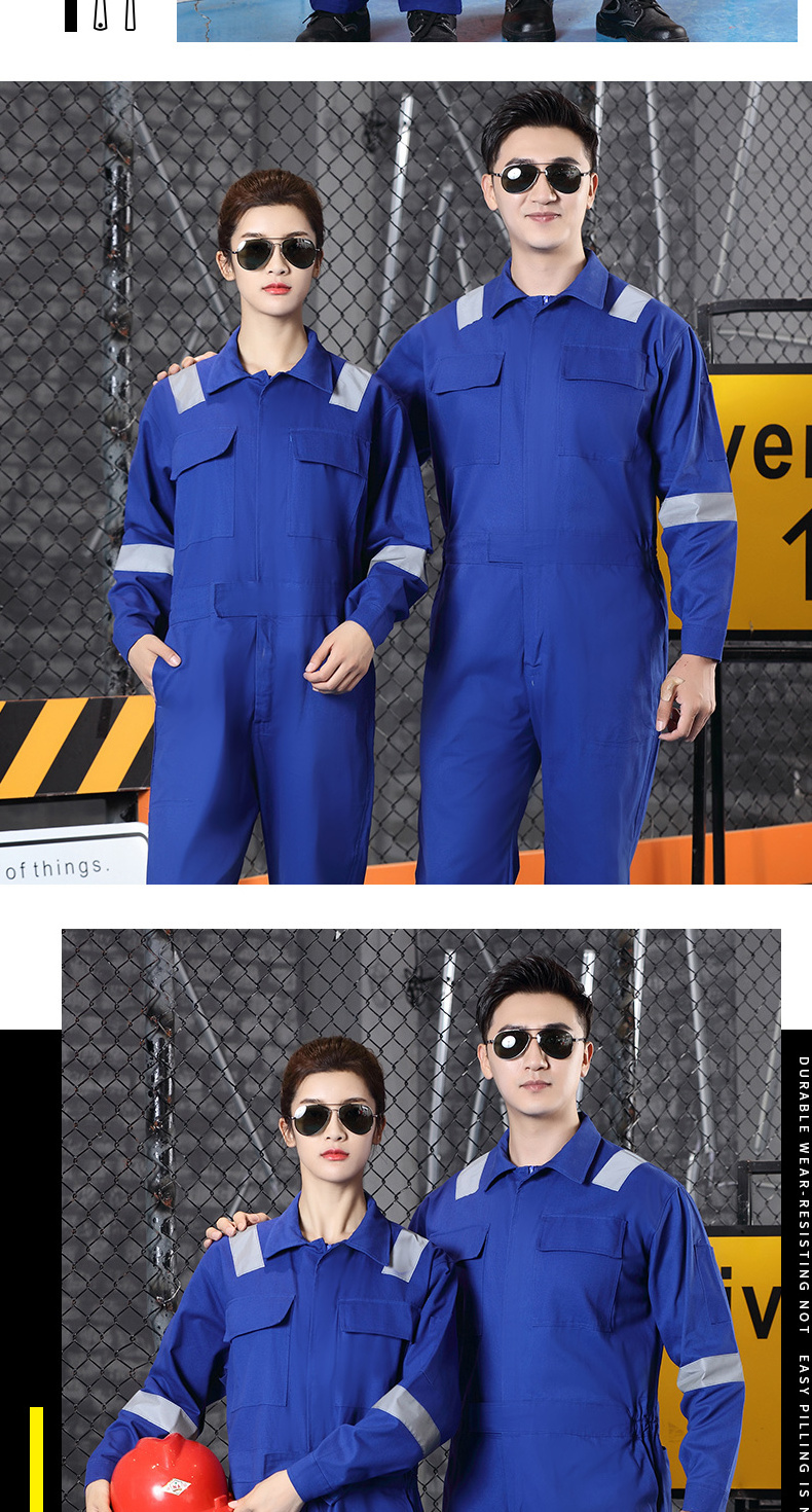 Cotton Flame Retardant Workwear Fire Retardant Coverall Protective Clothing for Mining