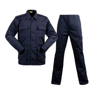 Security Uniform Guard Navy Blue BDU bdu Sets Jacket Pants