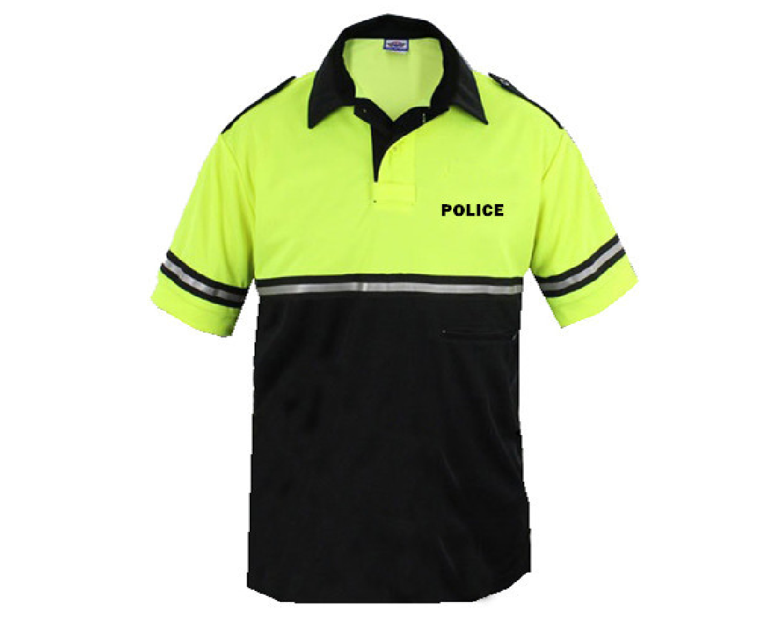 High Visibility Polo Shirt Yellow Black Safety Security Polo Shirts Reflective Stripes Hi Vis Construction Clothing Summer