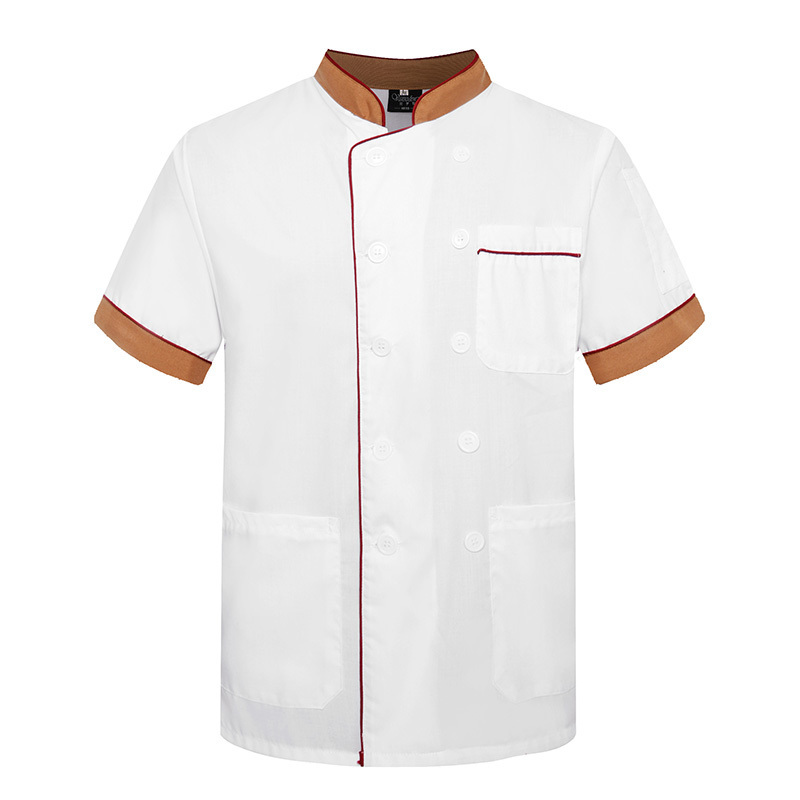 Italian Hotel Fast Food Restaurant Staff Chef Kitchen Uniform Design white chef coat