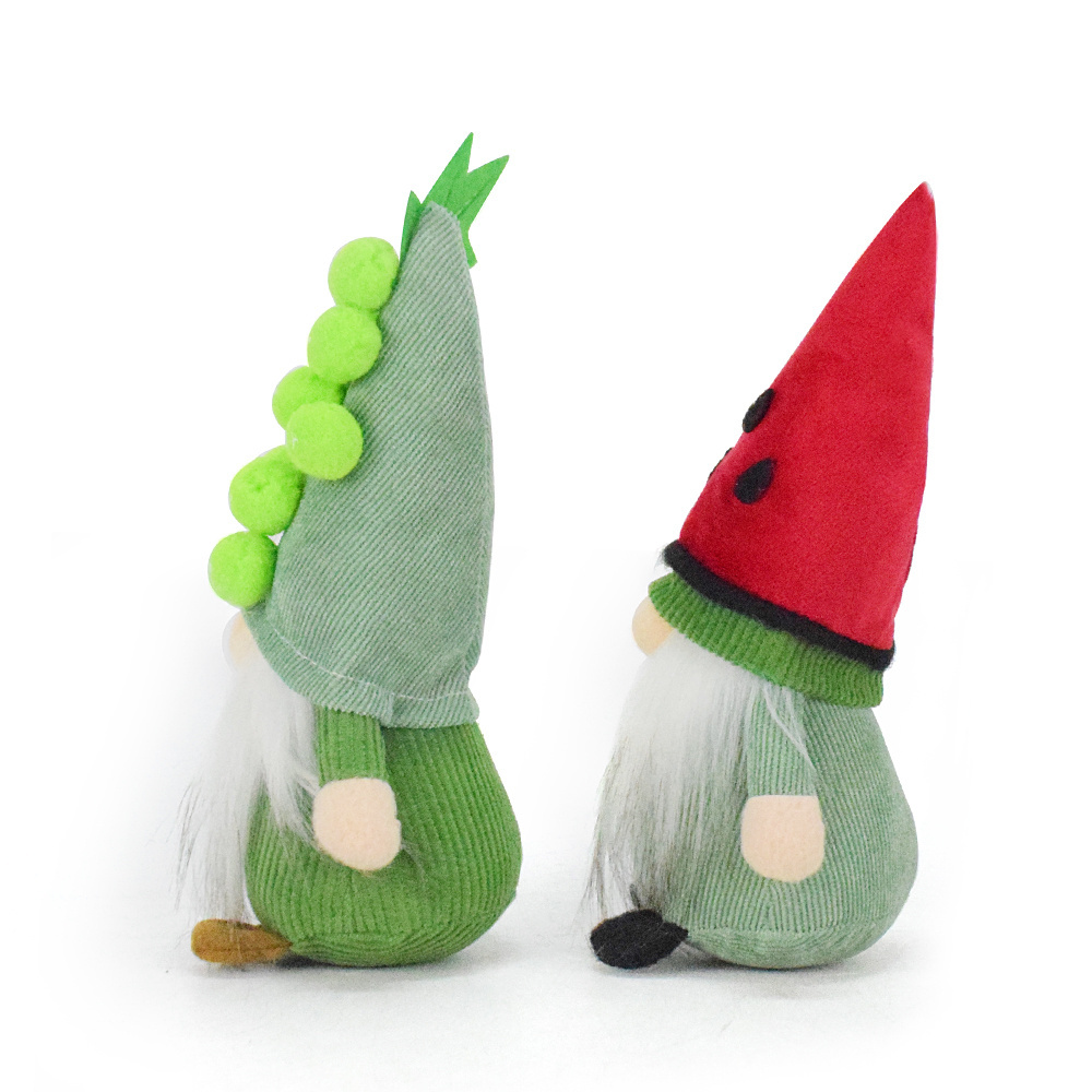 New Handmade Cute Novelty Gnomes Plush Decorations Fruit Gonk Elf Gnome Watermelon Grape Cherry Dwarf Seasonal Christmas