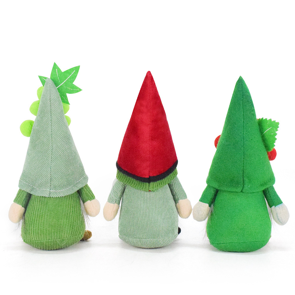 New Handmade Cute Novelty Gnomes Plush Decorations Fruit Gonk Elf Gnome Watermelon Grape Cherry Dwarf Seasonal Christmas