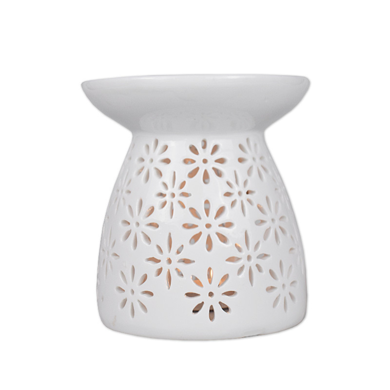 Customization ceramic warmer, tea light aroma oil burner, indoor fragrance soy wax melt burner