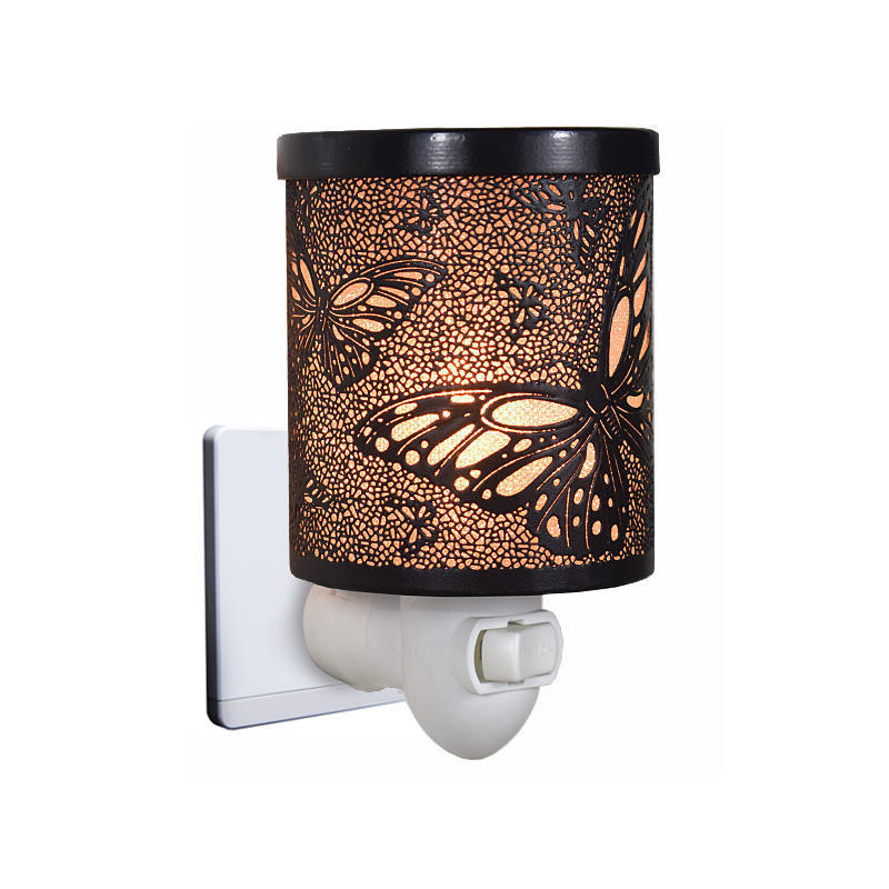 Butterfly metal soy wax warmer candle warmer aromatherapy wax melt burner electric wall plug in oil burner