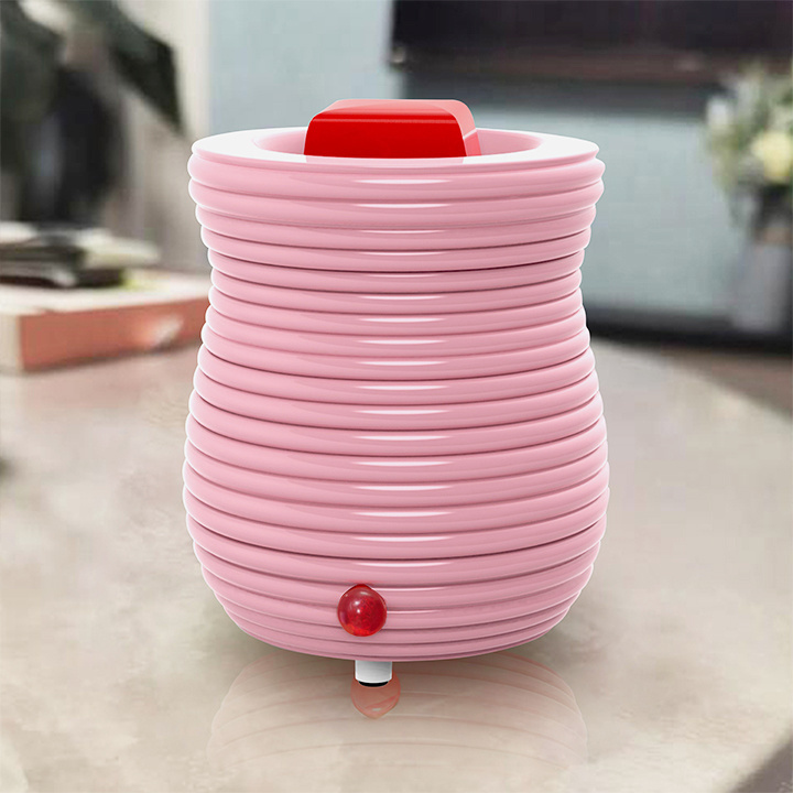 Lovely ceramic aroma warmer USB electric wax melt burner home use pink aromatherapy soy wax candle warmer