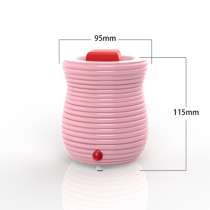 Lovely ceramic aroma warmer USB electric wax melt burner home use pink aromatherapy soy wax candle warmer