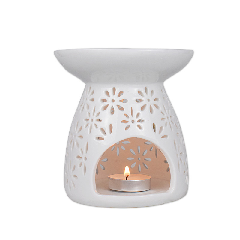 Customization ceramic warmer, tea light aroma oil burner, indoor fragrance soy wax melt burner