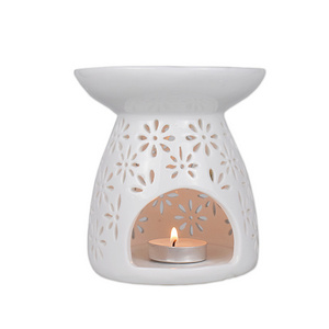 Customization ceramic warmer, tea light aroma oil burner, indoor fragrance soy wax melt burner