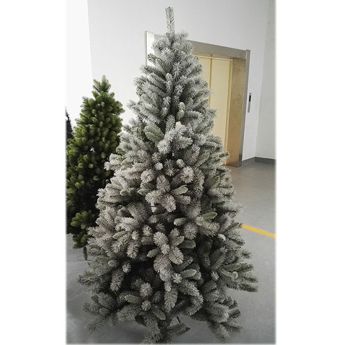 Hot selling snowing christmas tree with umbrella base