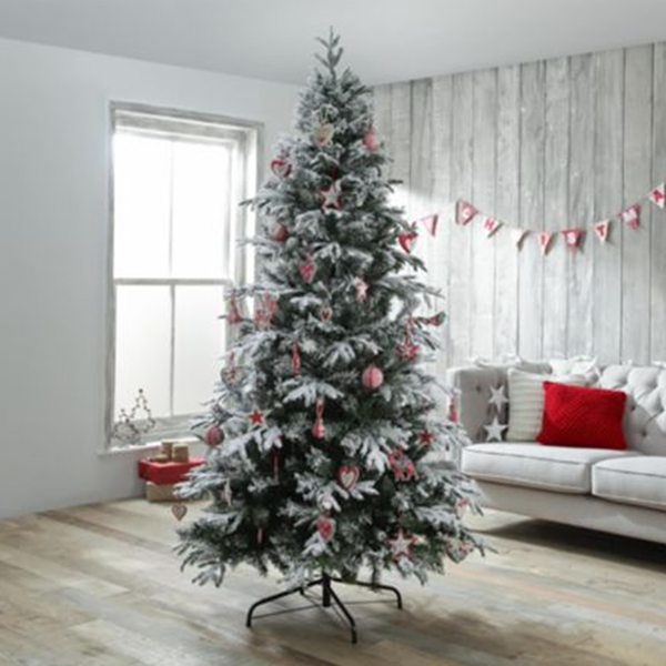 Multifunctional 7ft pe mountain king artificial christmas tree