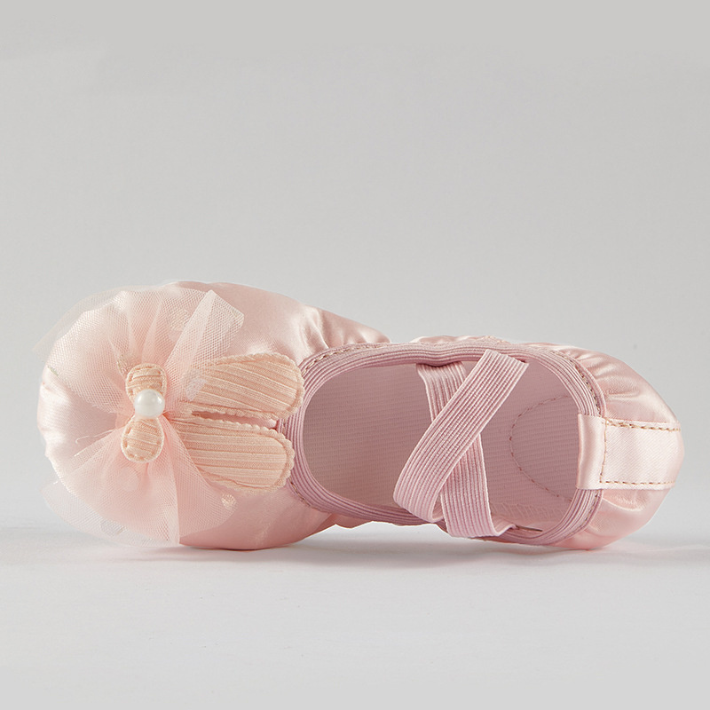 Ballet Shoes for Toddler Girls Satin Dance Practice Slippers Split Soft Dance Shoes Little Kids Gymnastics Shoes