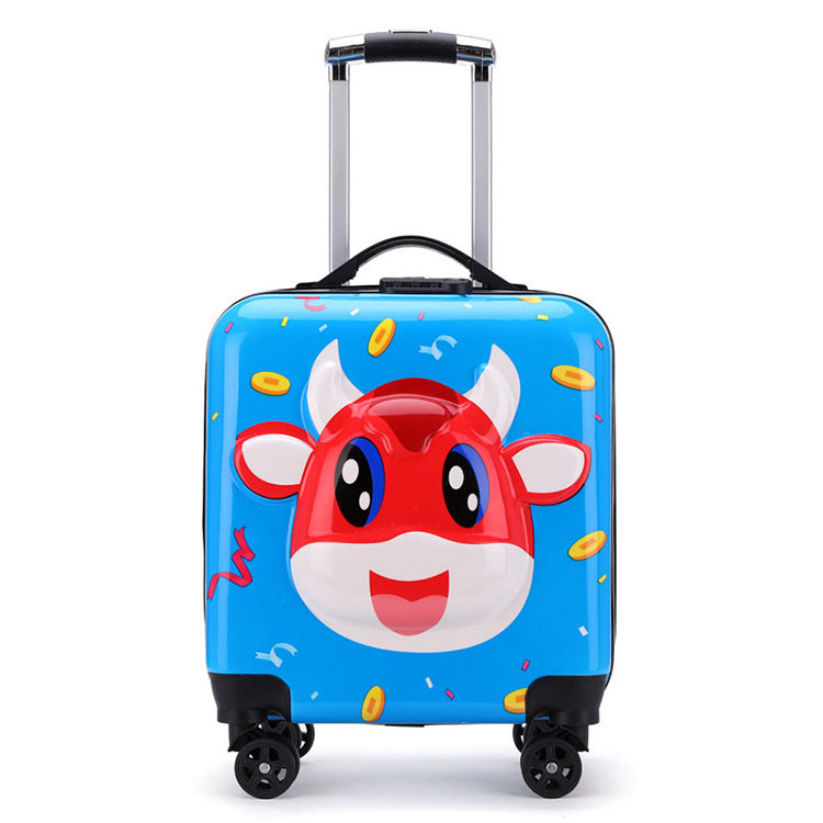 Wholesale Hot Sale Custom Design Cartoon Detachable Children Trolley School Luggage Bag For Kids With Wheels