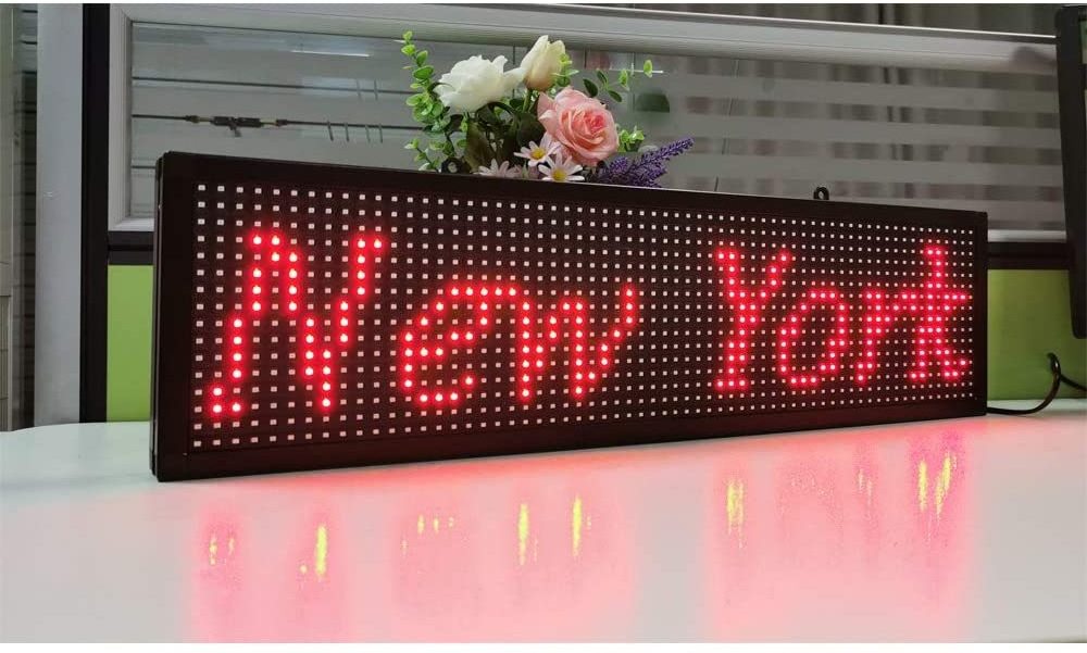 Led Video Display P10 Single color Panel 320*160mm Outdoor Smd P10 Bule LED Module Editable Text Screen