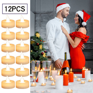 CR2450 Battery Operated Warm White Led Candles Flameless Tealight with remote for Christmas Wedding Party Pond Lights Decor