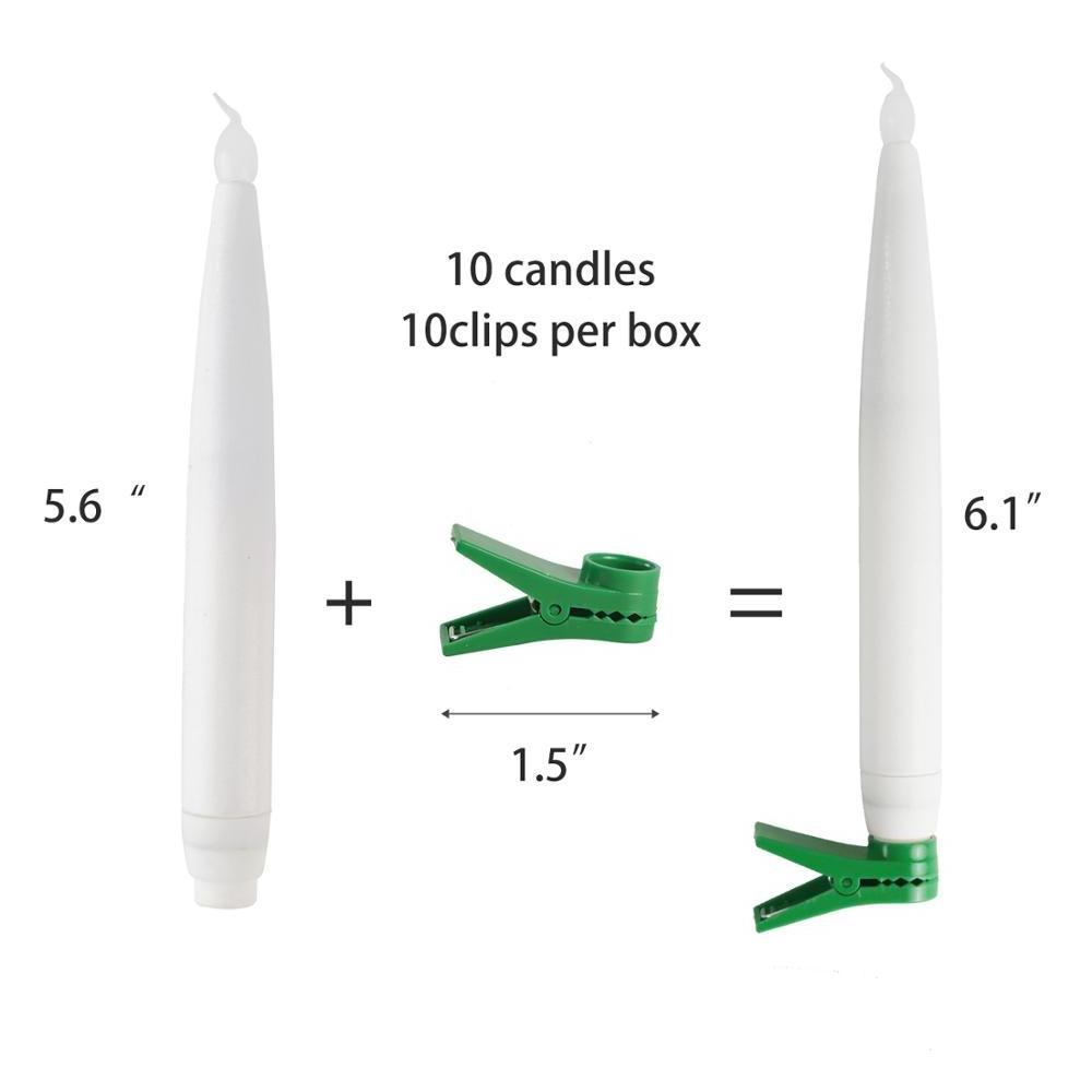 Hot Sale Flameless Decorative LED Candle Flickering LED Taper Candle Ivory White Long Stick Candle