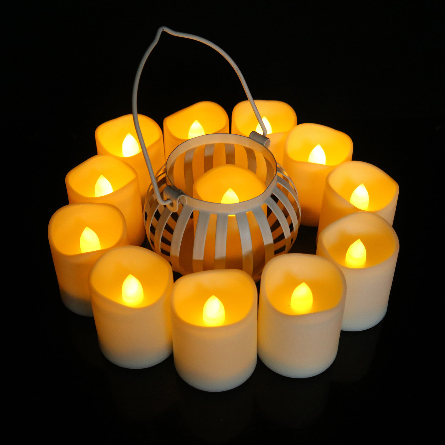 12 Pack Flameless LED Tealight Candle Battery Operated Tea Light Candle with Remote For Wedding Home Party Decoration