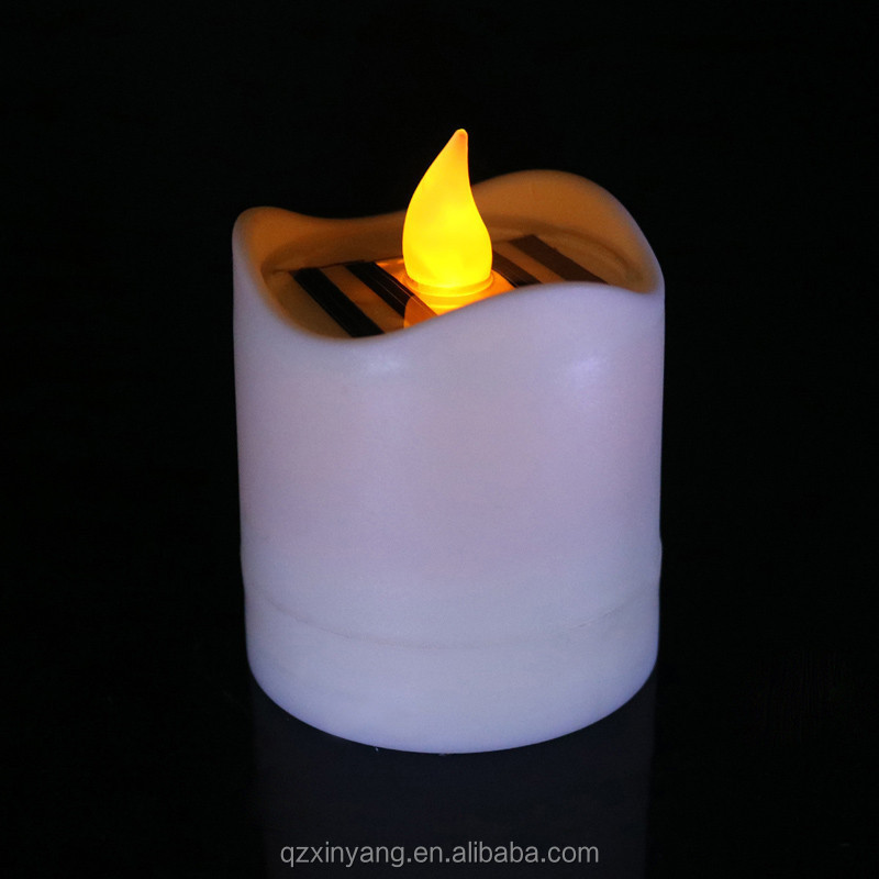 Solar Candle Outdoors Waterproof LED Candle Solar Power Mini Tealight Candles