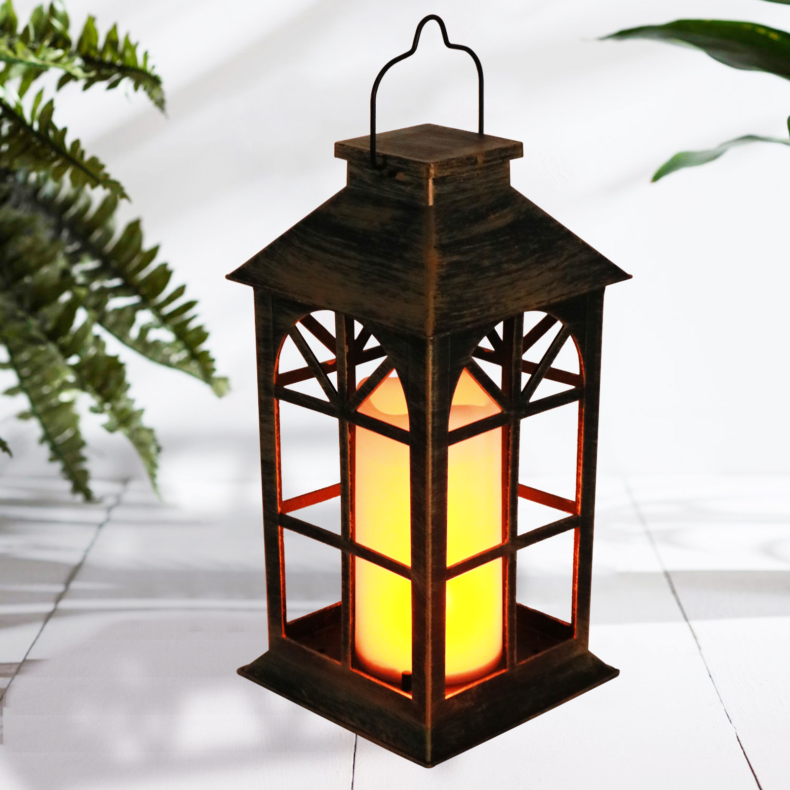 Landscape Lighting Plastic Hanging Lantern, Wedding Decor Light Candle Holder Lantern, Home Modern Led Tea Light Candle Lanterns