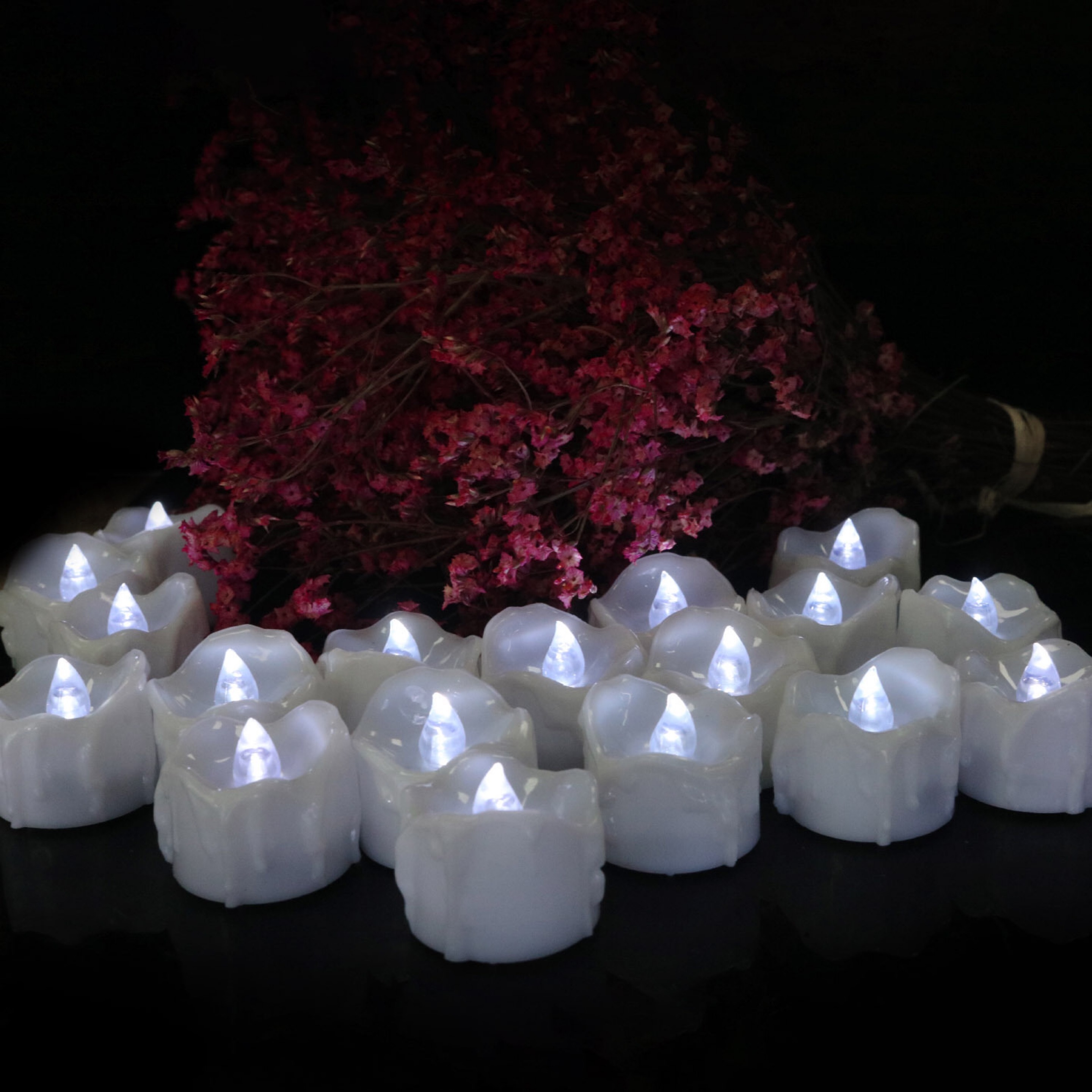 Popular Battery Powered LED Candle Diwali Decoration Diya & Warm White Flickering Flameless Tea Light Candle For Wedding Decor