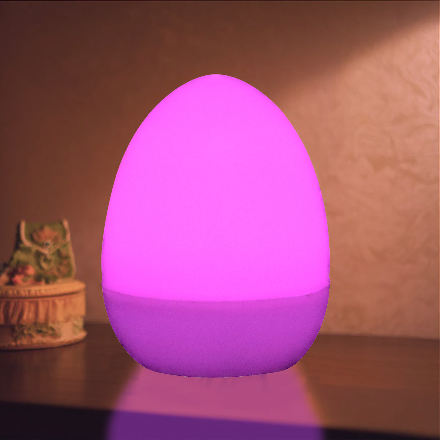 Egg Shell Night Light Flameless Candles Bright Pink Led Tealight Cr2032 Battery Operated For Party Wedding Romantic Decorations