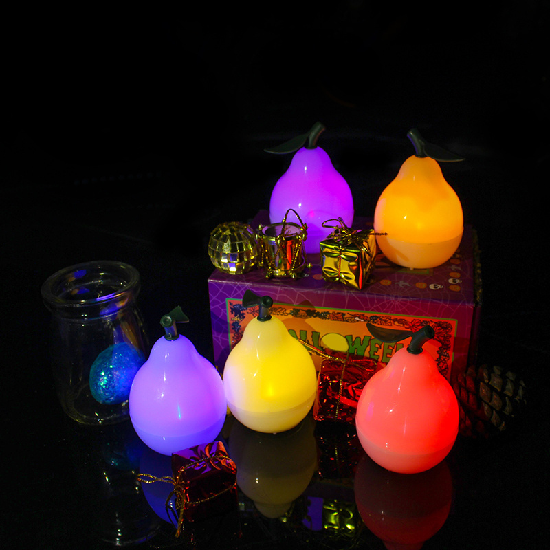 12-Piece Set of LED Smokeless And Flameless Tea Lights Candles Bright Pear Tea Lights For Easter Outdoor Party Decoration